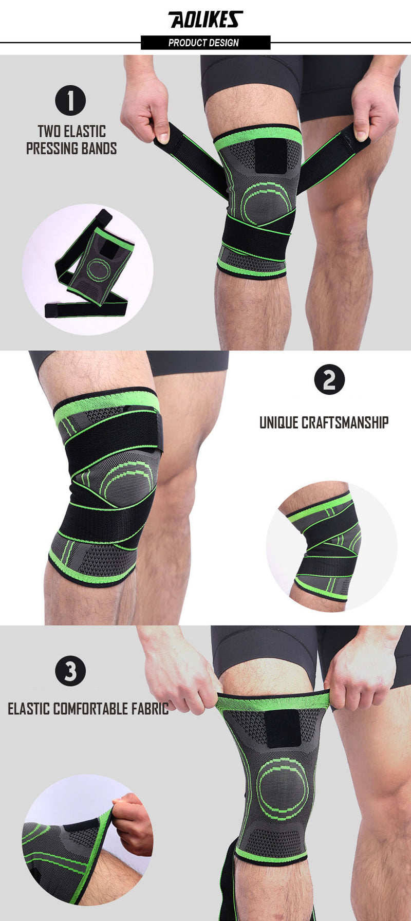 AOLIKES 1PCS Knee Support