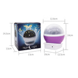 Rotating Night Light Projector Lamp