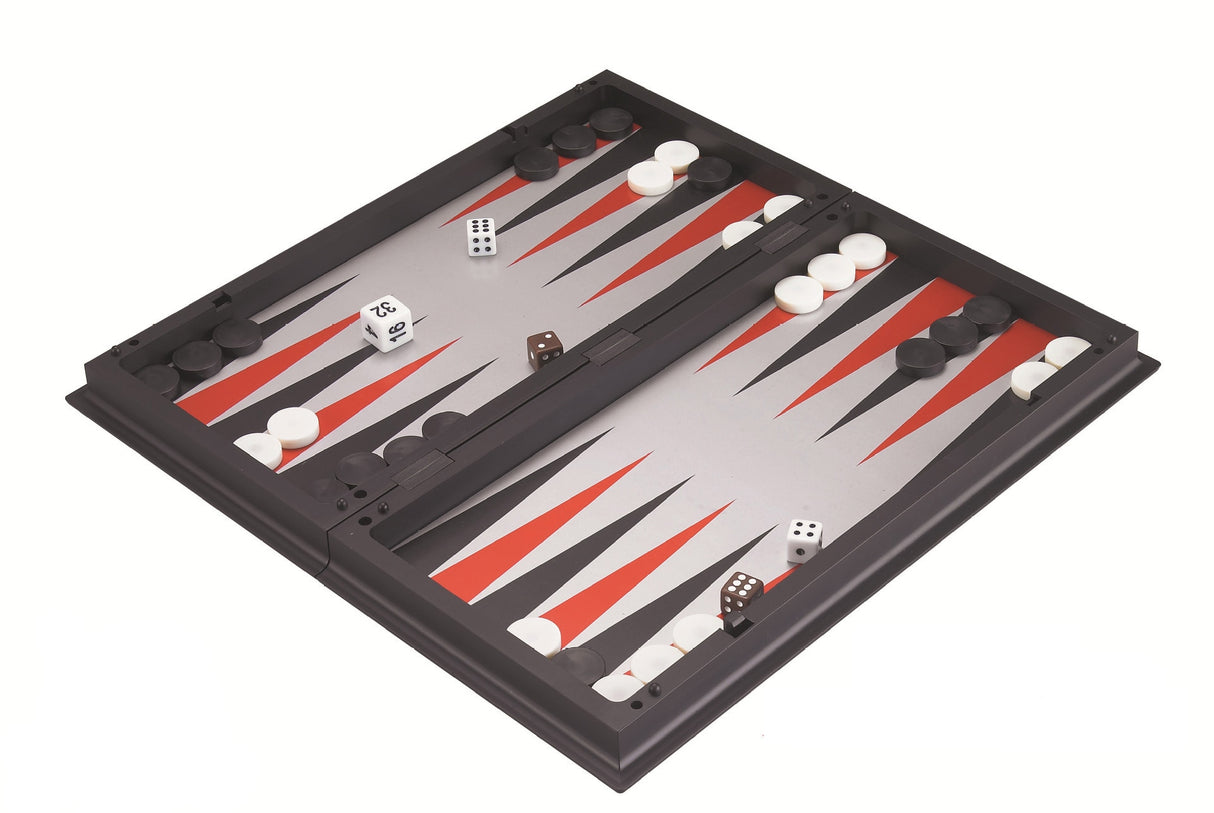 Magnetic Chess Backgammon Checkers Set Foldable Board Game 3-in-1