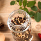 3/6pcs Stainless Steel Lid Glass Seasoning Bottle