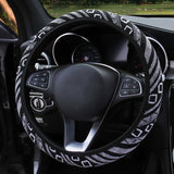 Linen Universal Elastic Car Steering Wheel Cover