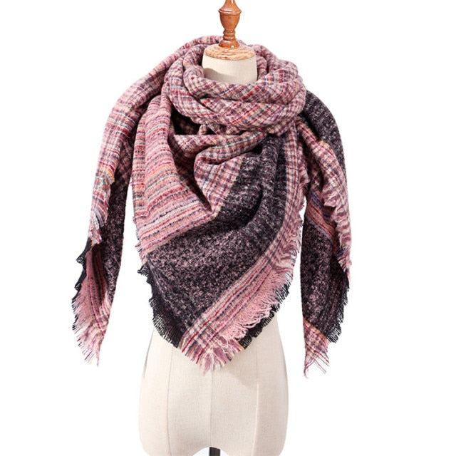 Plaid Winter Scarves