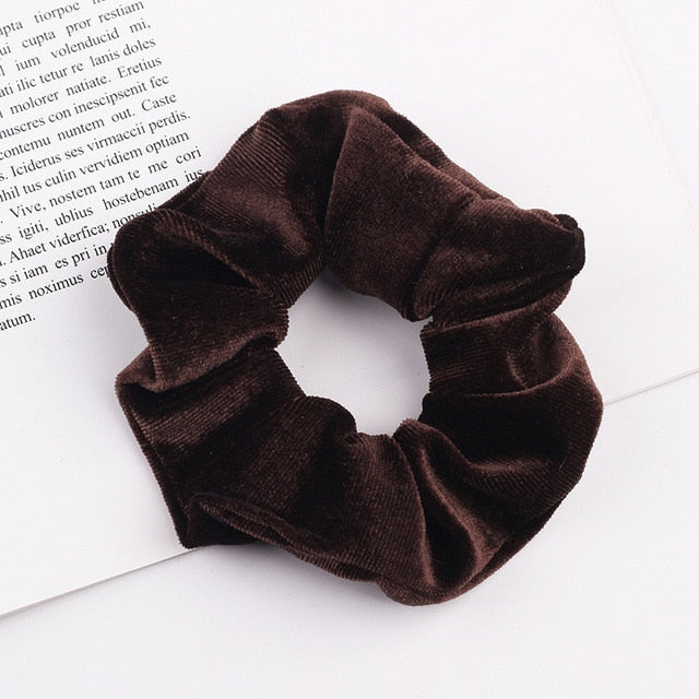 Velvet Scrunchie Hairband For Women Girls