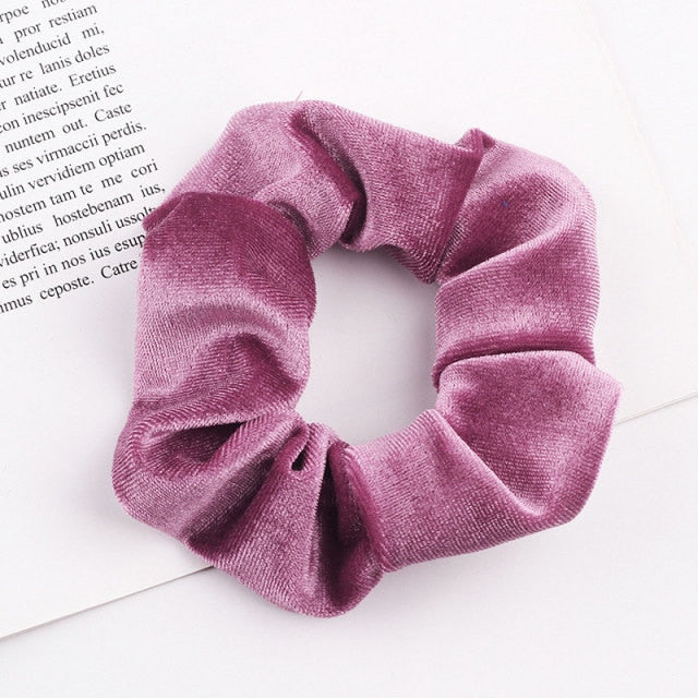 Velvet Scrunchie Hairband For Women Girls