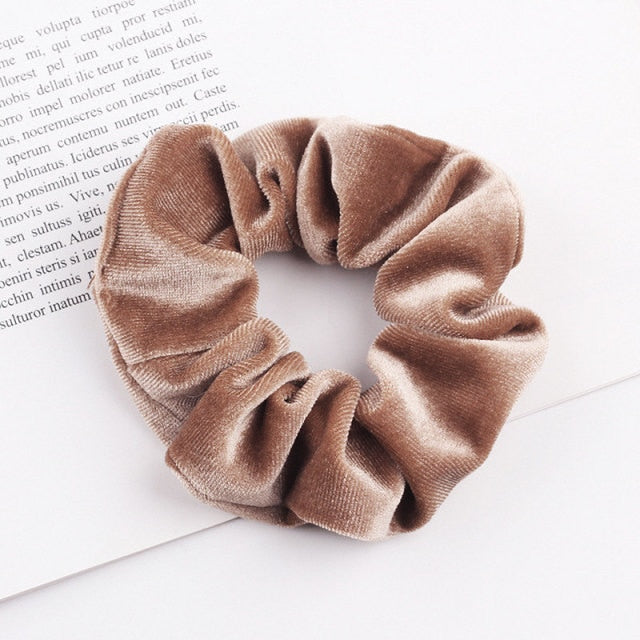 Velvet Scrunchie Hairband For Women Girls