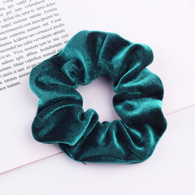 Velvet Scrunchie Hairband For Women Girls