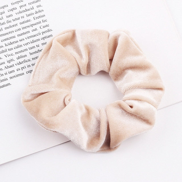 Velvet Scrunchie Hairband For Women Girls