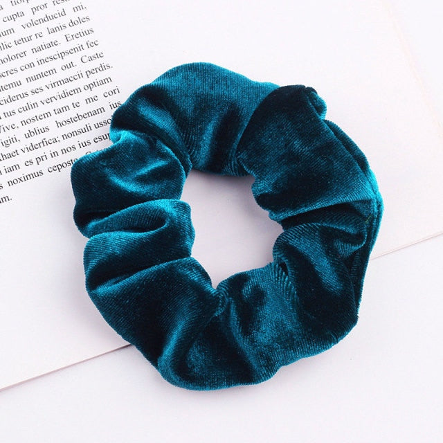 Velvet Scrunchie Hairband For Women Girls