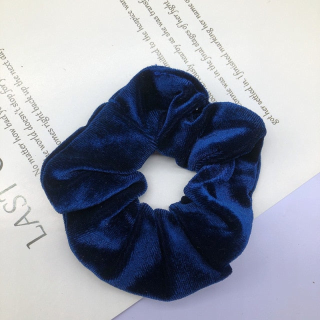 Velvet Scrunchie Hairband For Women Girls