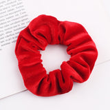 Velvet Scrunchie Hairband For Women Girls