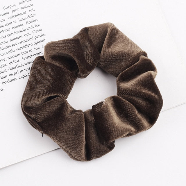 Velvet Scrunchie Hairband For Women Girls