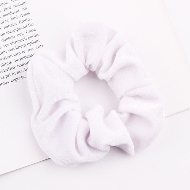 Velvet Scrunchie Hairband For Women Girls