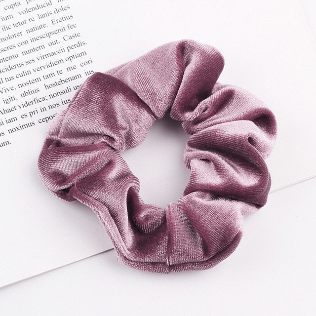 Velvet Scrunchie Hairband For Women Girls