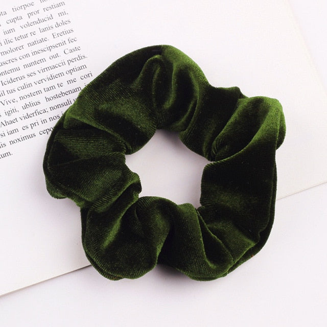 Velvet Scrunchie Hairband For Women Girls