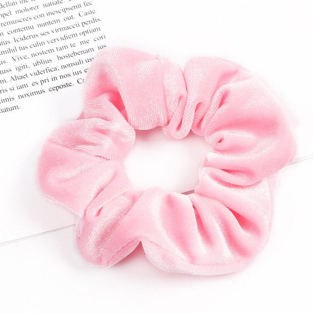 Velvet Scrunchie Hairband For Women Girls