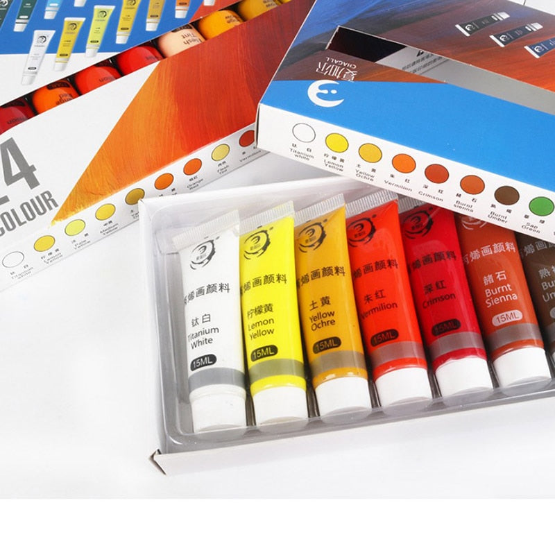 12/24 Colors 15ML Acrylic Paint Color Set