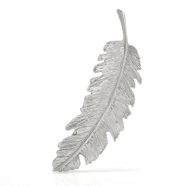 1PCS Leaf Feather Hair Clip