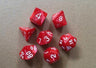 7pcs/set 17 Colors Multifaceted Dice