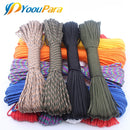 YoouPara 250 Colors Paracord 550 Rope Type III 7 Stand 100FT 50FT