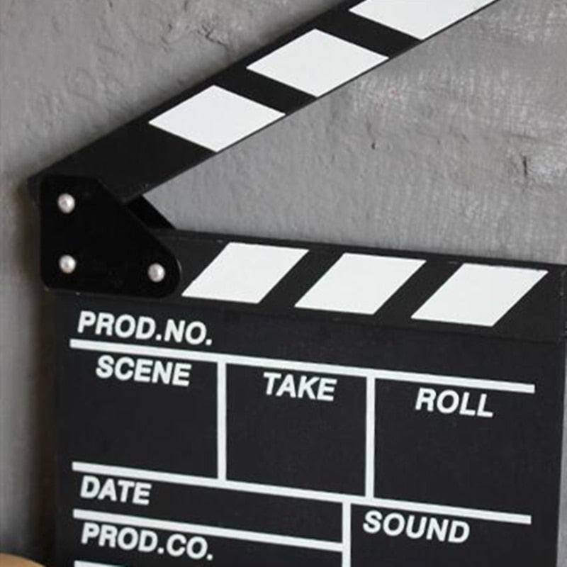 1 Pcs Director Video Scene Dry Erase Clapperboard