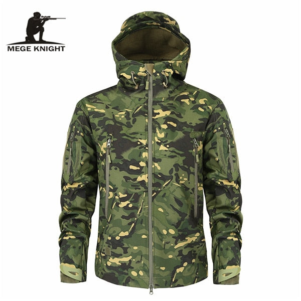 Men's Military Camouflage Fleece Jacket