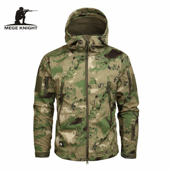 Men's Military Camouflage Fleece Jacket