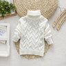 PHILOLOGY 2T-8T bear thick Knitted Turtleneck