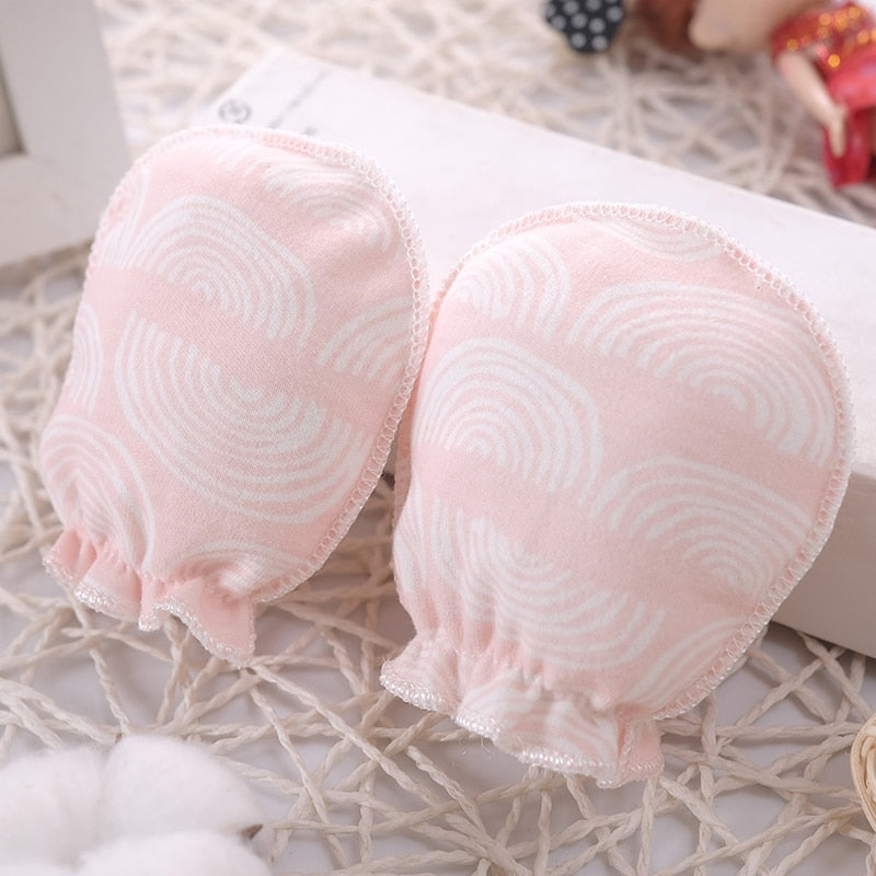 100% Cotton Baby Anti Scratching Gloves