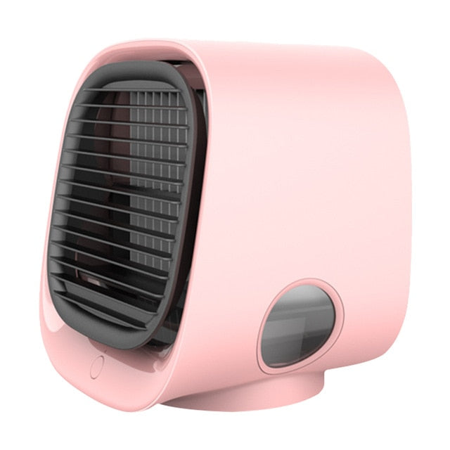 Air Cooler Fan Mini Desktop Air Conditioner with Night Light Mini USB