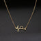 Stethoscope Heartbeat Gold Necklace