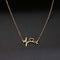 Stethoscope Heartbeat Gold Necklace