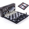 Magnetic Chess Backgammon Checkers Set Foldable Board Game 3-in-1