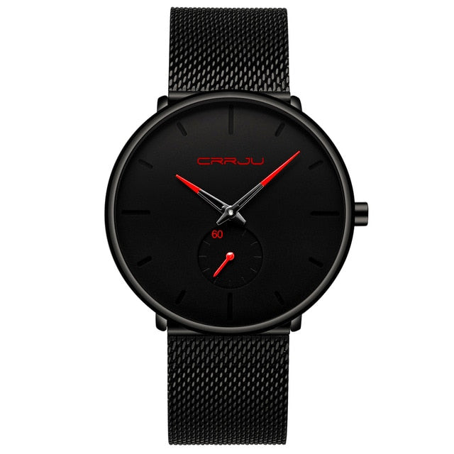 Luxury Quartz Men Casual Slim Mesh Watch