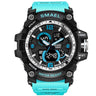 SMAEL Men 50m Waterproof  LED Quartz Digital Sports Watches