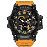 SMAEL Men 50m Waterproof  LED Quartz Digital Sports Watches