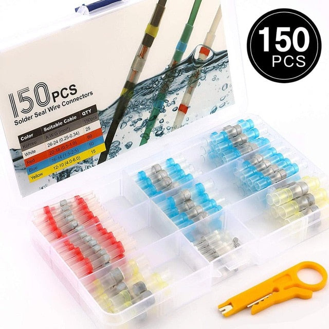 50/100/250PCS Mixed Heat Shrink Connect Terminals (Waterproof)