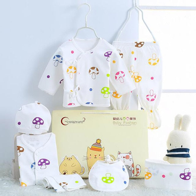 0-3 Months Infant Clothing Set (Cotton)