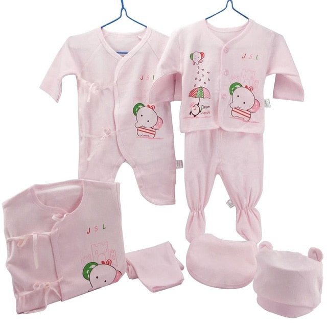 0-3 Months Infant Clothing Set (Cotton)