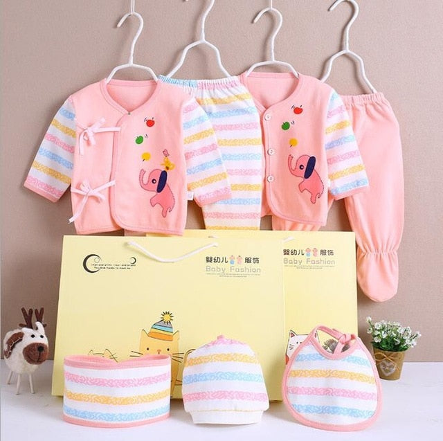 0-3 Months Infant Clothing Set (Cotton)