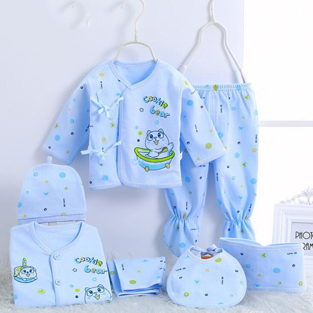 0-3 Months Infant Clothing Set (Cotton)