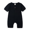 Summer Newborn Baby Romper Solid Color 0-24 Months