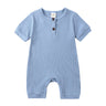 Summer Newborn Baby Romper Solid Color 0-24 Months