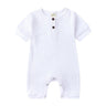 Summer Newborn Baby Romper Solid Color 0-24 Months