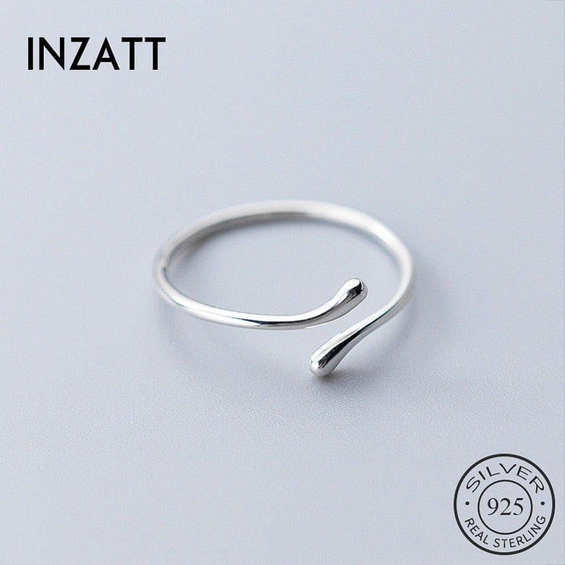 Sterling Silver Geometric Adjustable Ring