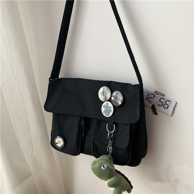 Canvas Diagonal Cross Bag