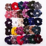 Velvet Scrunchie Hairband For Women Girls