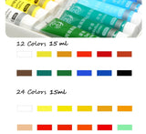 12/24 Colors 15ML Acrylic Paint Color Set