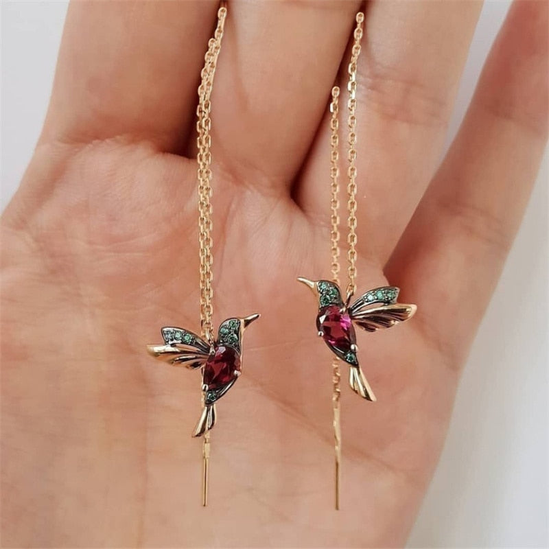 Elegant Bird Tassel Earring