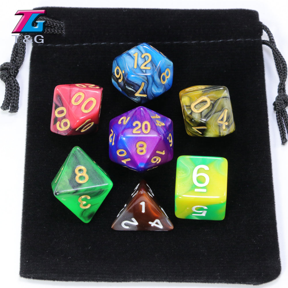 2-color Dice Set 7pcs