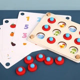 Montessori memory 3D wooden puzzle